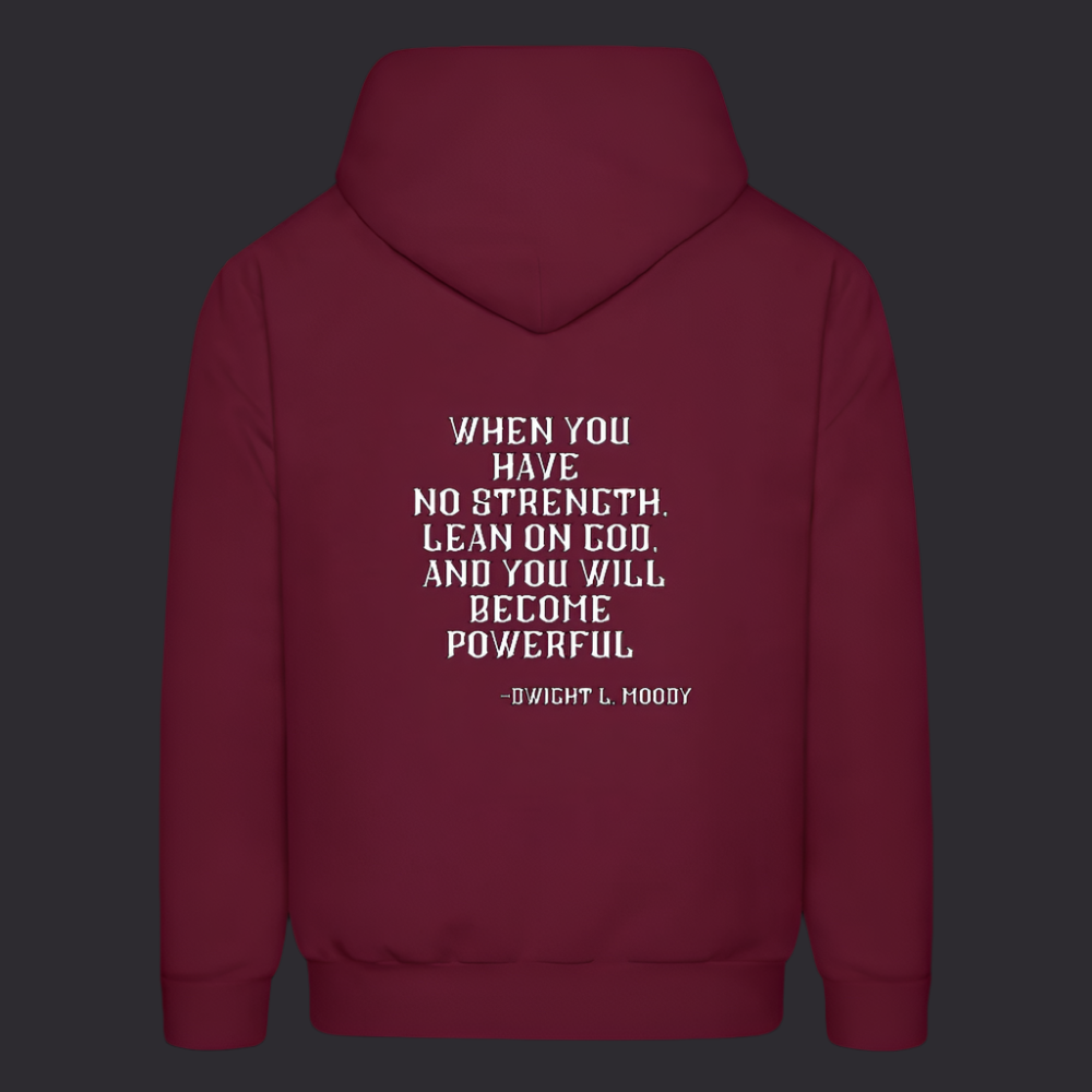 'Lean on God' Burgundy Hoodies Survive Collection - burgundy