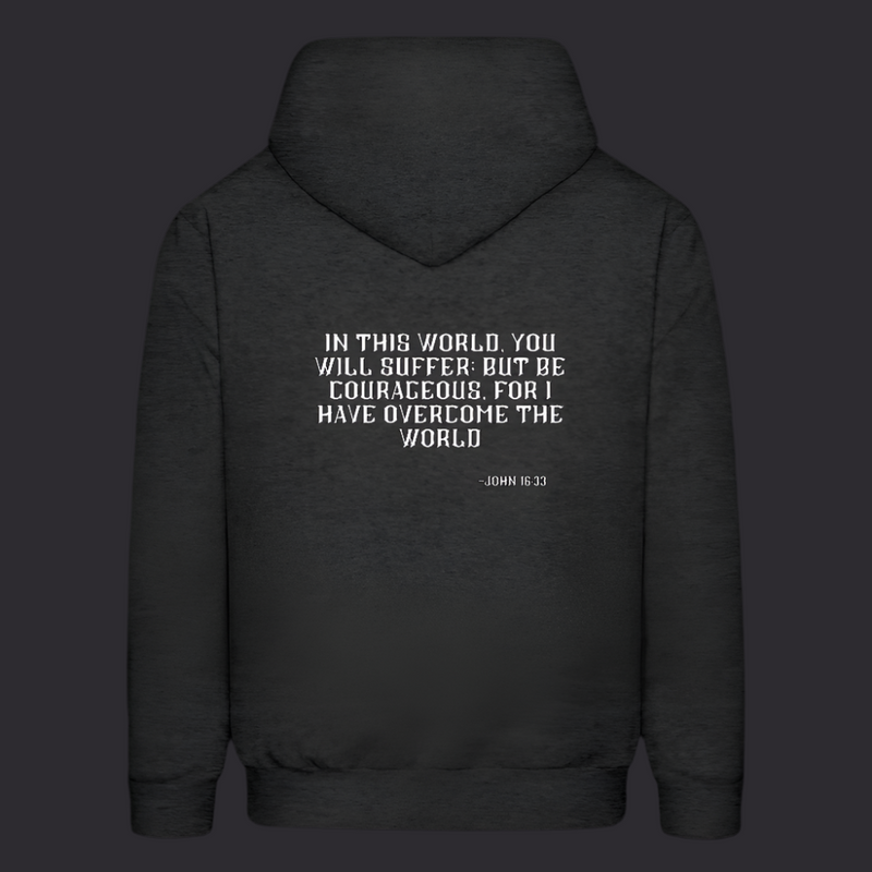 Charcoal Grey Be Courageous Hoodie