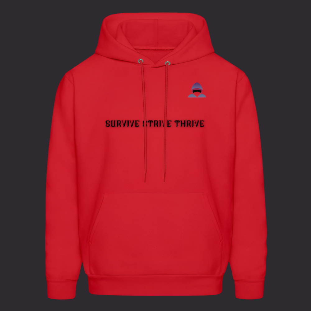 Boyz N The Hoodies Motto Red Hoodie Classic Design - red