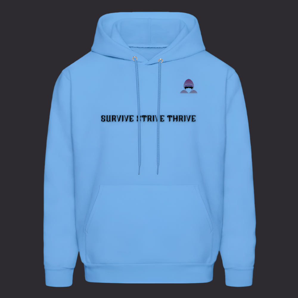 Boyz N The Hoodies Motto Carolina Blue Hoodie with Classic Design - carolina blue
