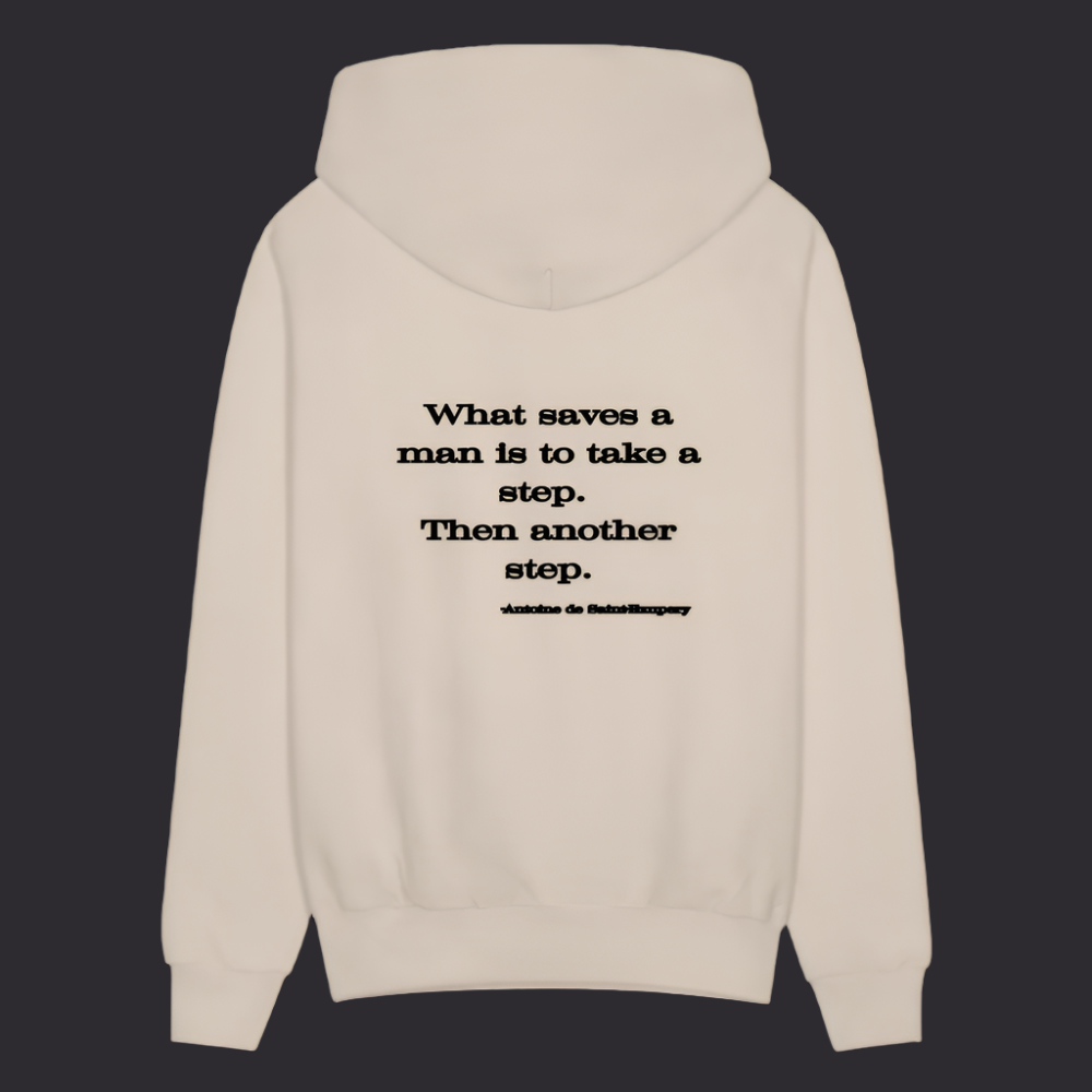 'What saves a man' Sand Color Hoodie Survive Collection - Sand