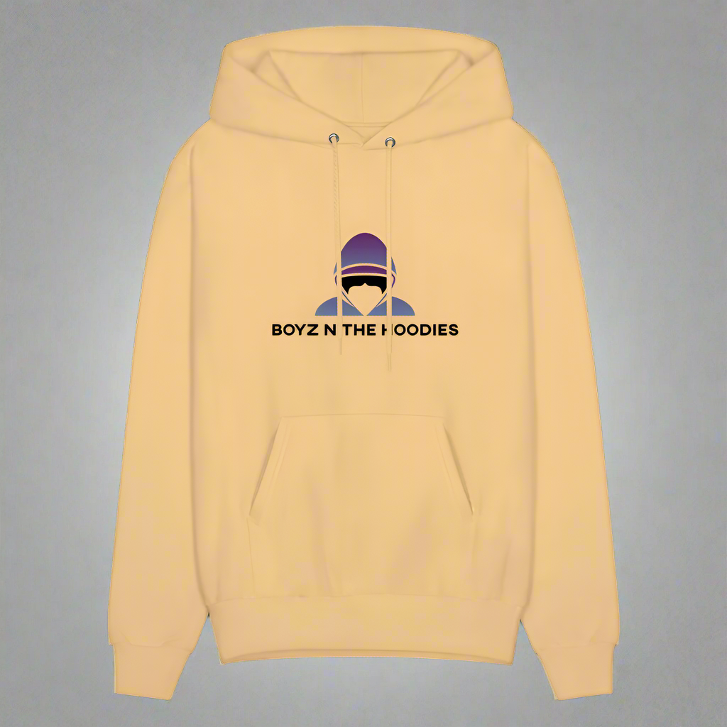 Boyz N The Hoodies Classic Design Light Gold Hoodies (Front only) - light gold 