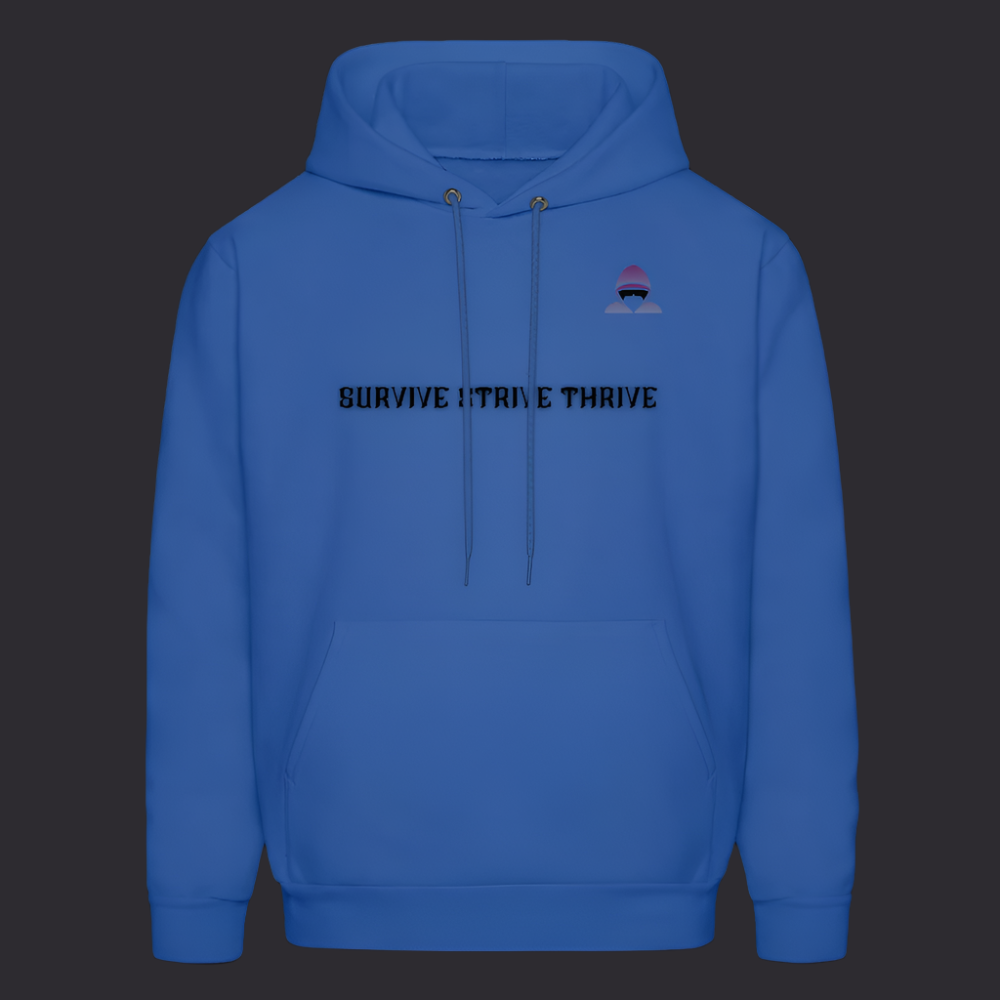 Boyz N The Hoodies Motto Royal Blue Hoodie Classic Design - royal blue