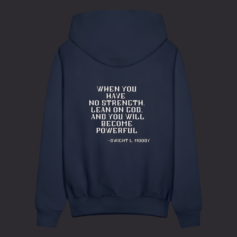 'Lean on God' Navy Blue Hoodies Survive Collection - navy