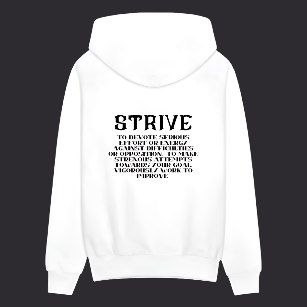Boyz N The Hoodies Classic White Strive Hoodie - white
