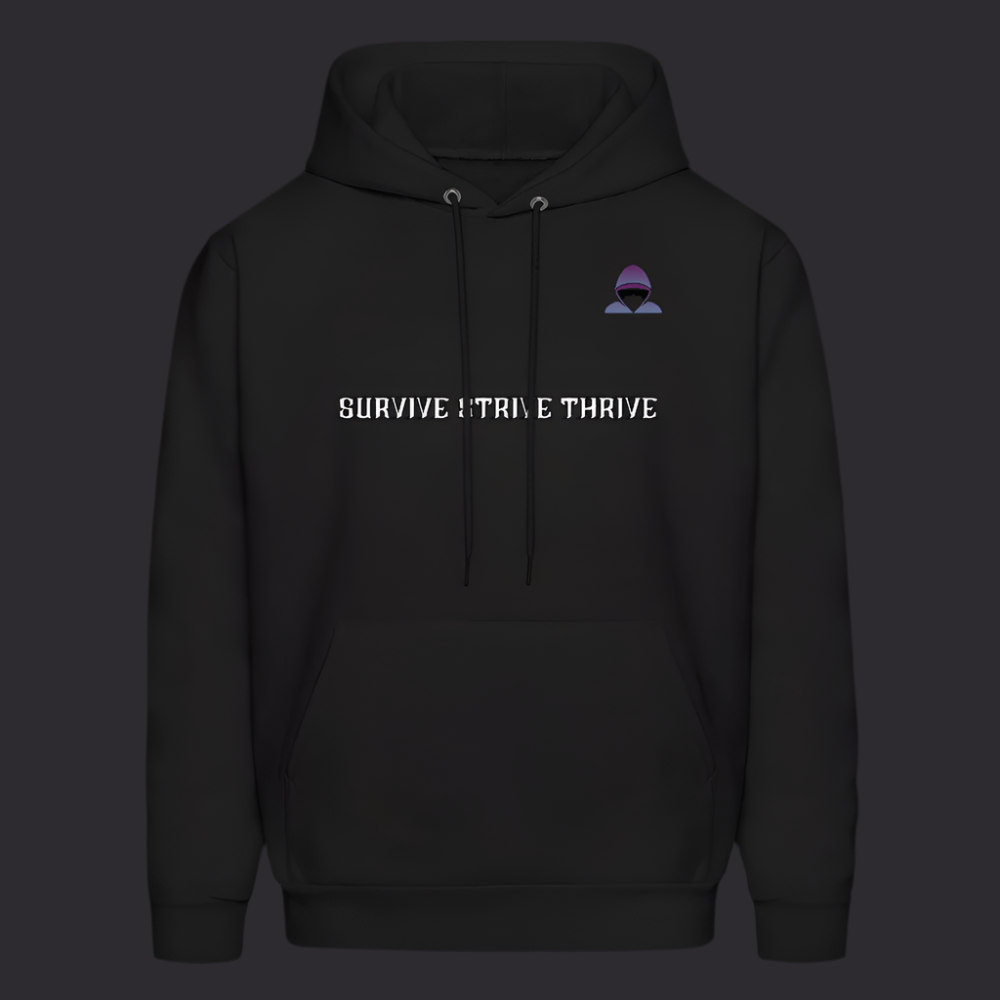 Blck Mtto Boyz N The Hoodies Motto Black Hoodie Classic Design - black