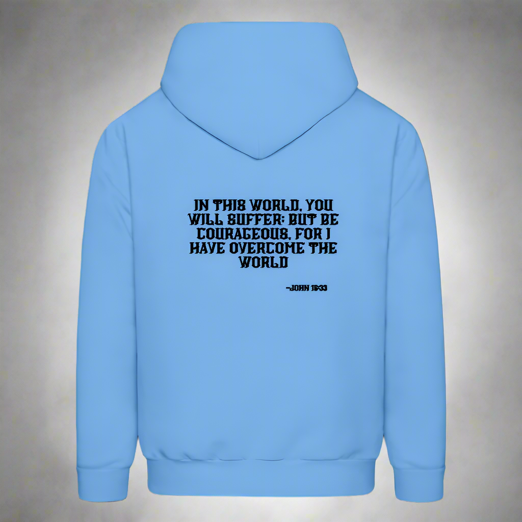 'Be Courageous' Carolina Blue Hoodie Survive Collection - carolina blue