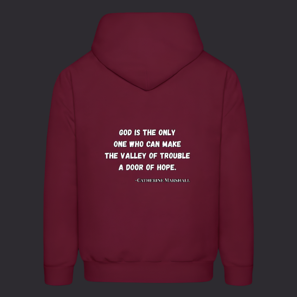 'God is the Only One' Burgundy Hoodies Survive Collection - burgundy