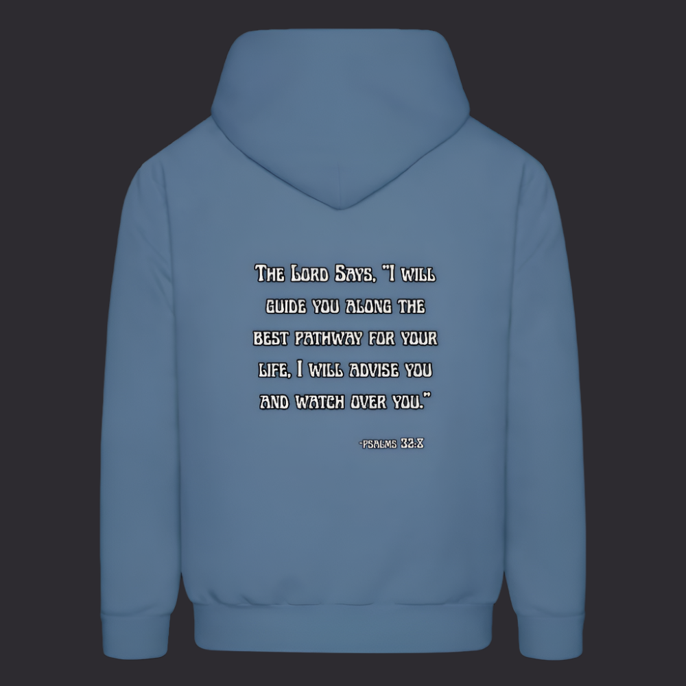 'I will guide you' Denim Blue Hoodie Thrive Collection - denim blue