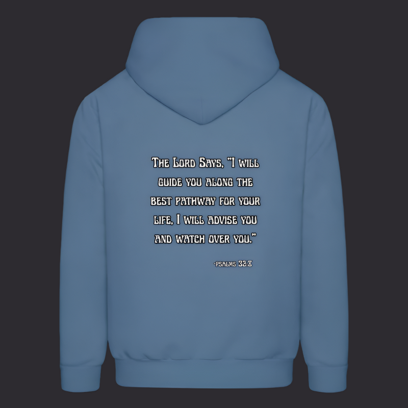 'I will guide you' Hoodies - Denim Blue