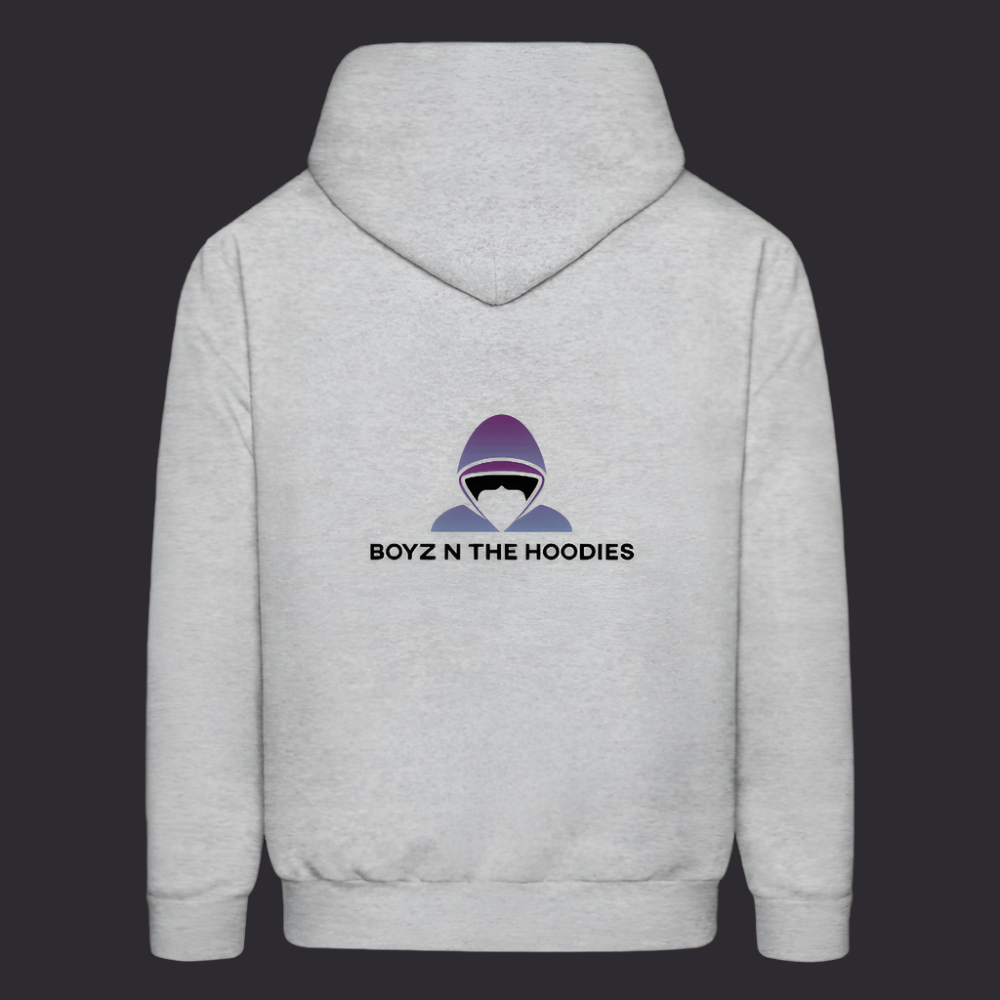 Boyz N The Hoodies Motto Gray Hoodie with Classic Design - heather gray