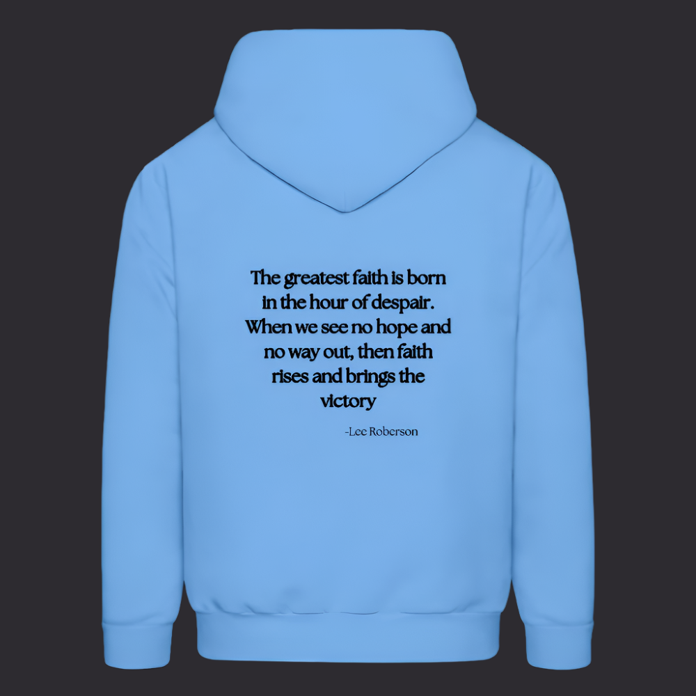 'The Greatest Faith' Carolina Blue Hoodie Survive Collection - carolina blue