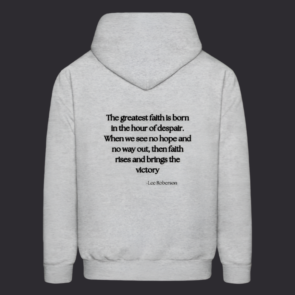 'The Greatest Faith' Classic Gray Hoodie Survive Collection - heather gray