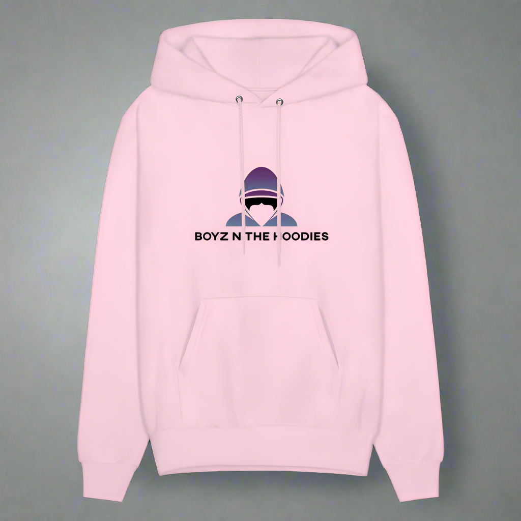 Boyz N The Hoodies Classic Design Carolina Blue Hoodies (Front only) - pale pink