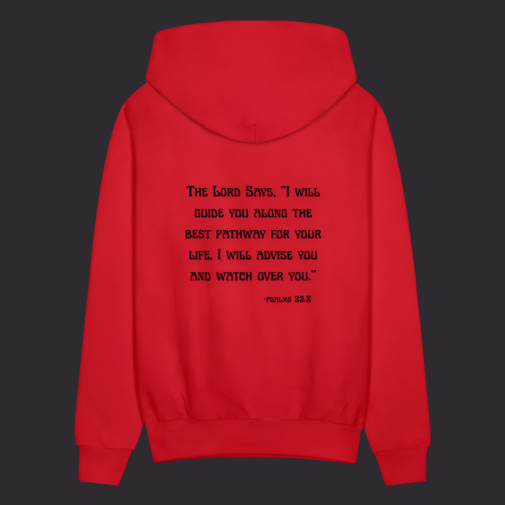 'I will guide you' Classic Red Hoodie Thrive Collection - red
