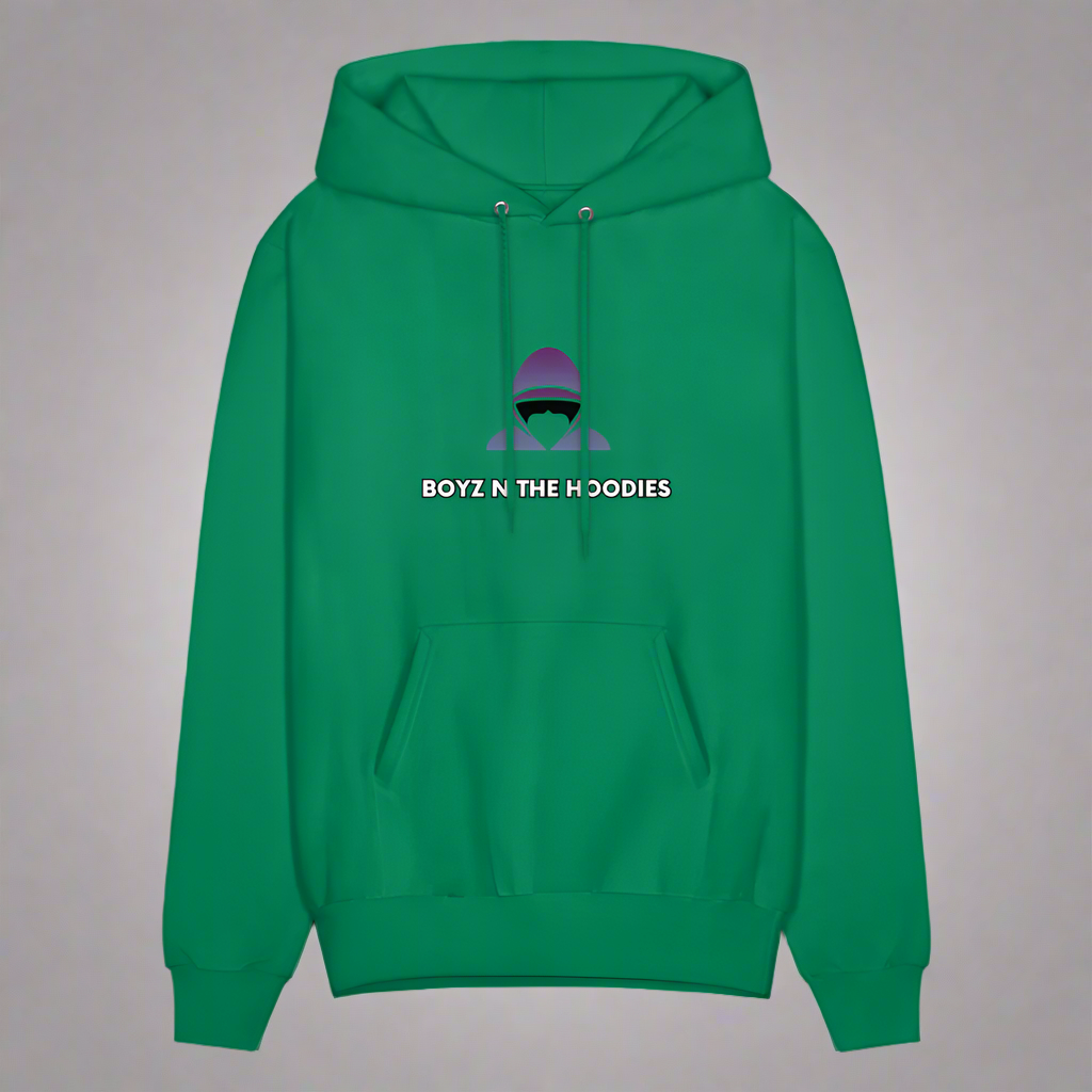 Boyz N The Hoodies Classic Design Kelly Green Hoodies (Front only) - kelly green