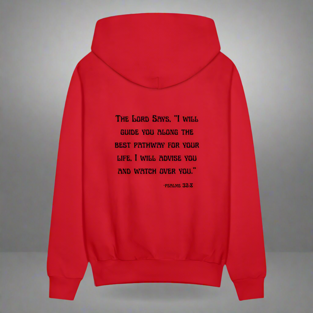 'I will guide you' Classic Red Hoodie Thrive Collection - red