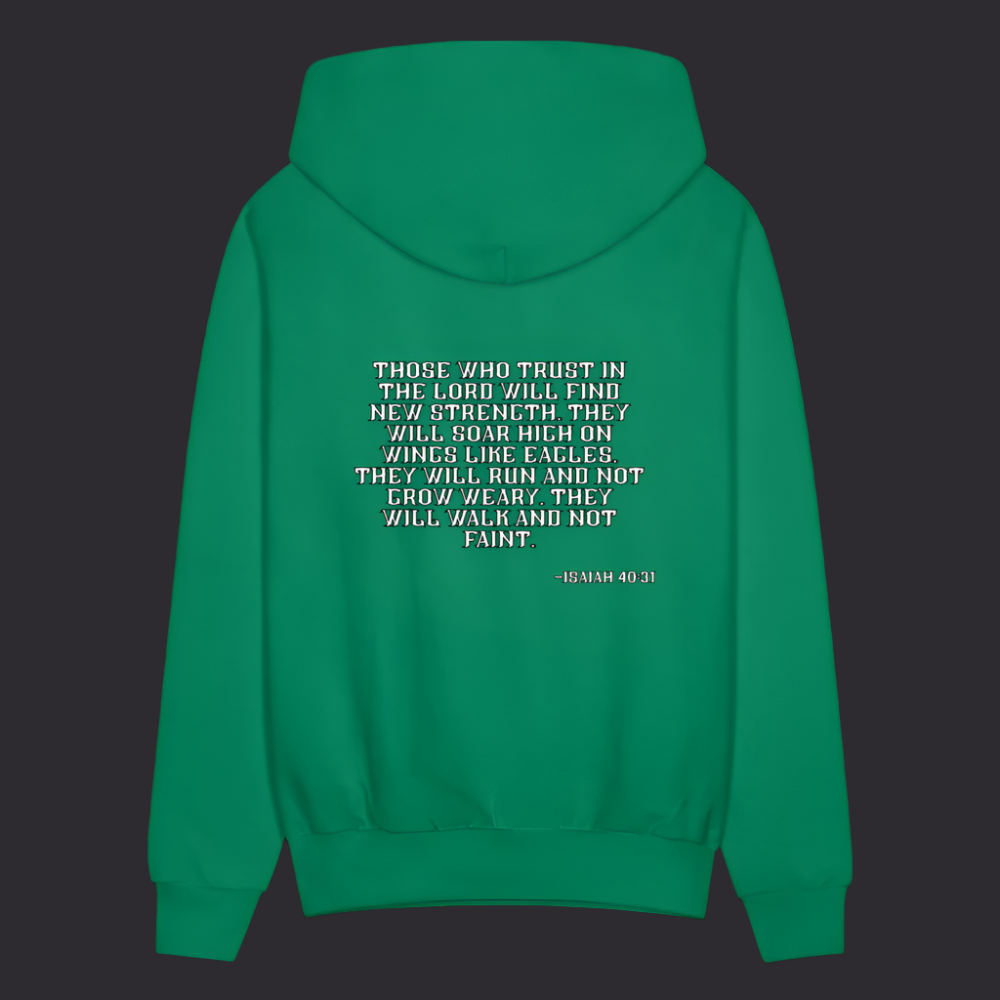 'Trust in the Lord' Kelly Green Hoodie Strive Collection - kelly green