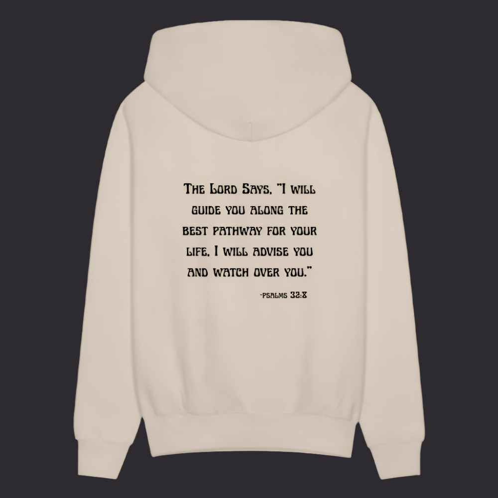 'I will guide you' Sand Color Hoodie Thrive Collection - Sand