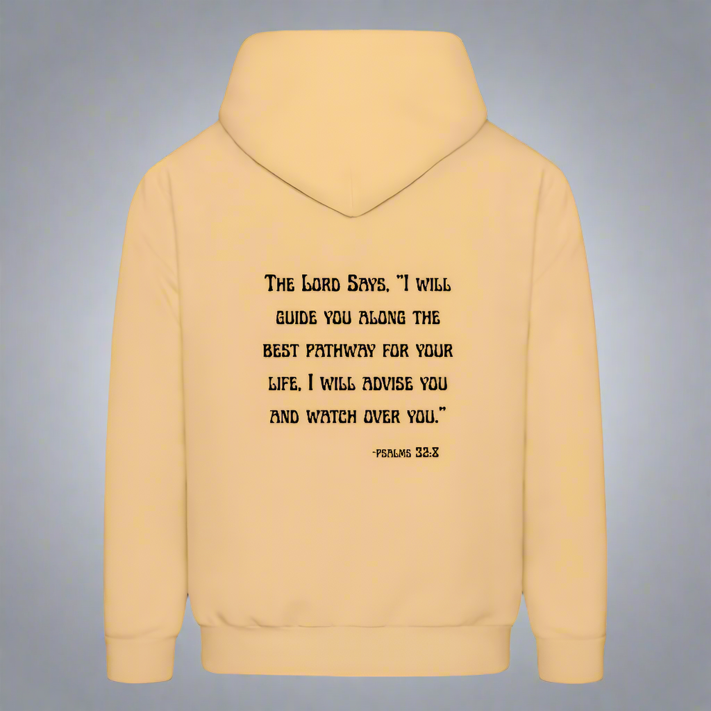 'I will guide you' Light Gold Hoodie Thrive Collection - light gold 