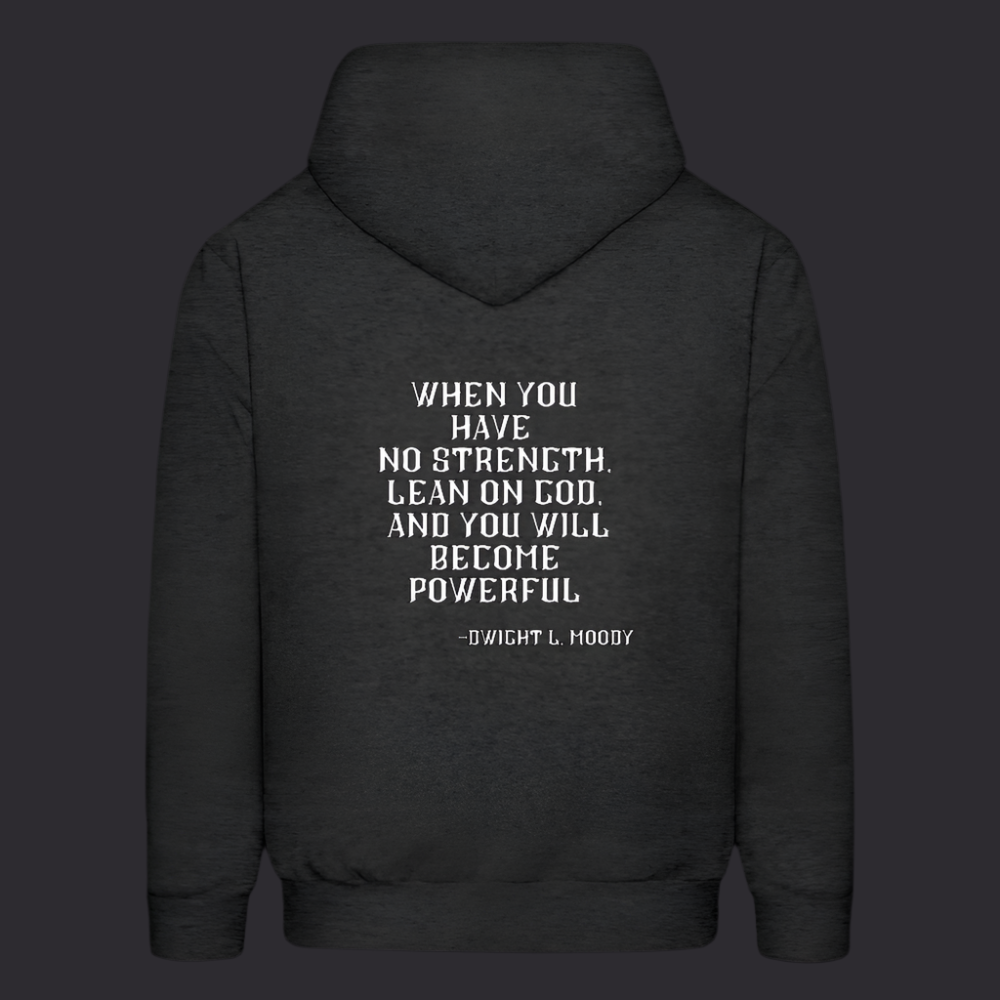 'Lean on God' Charcoal Gray Hoodies Survive Collection - charcoal grey