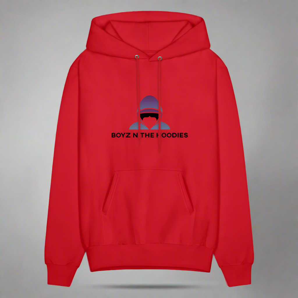 Boyz N The Hoodies Classic Design Red Hoodies (Front only) - red