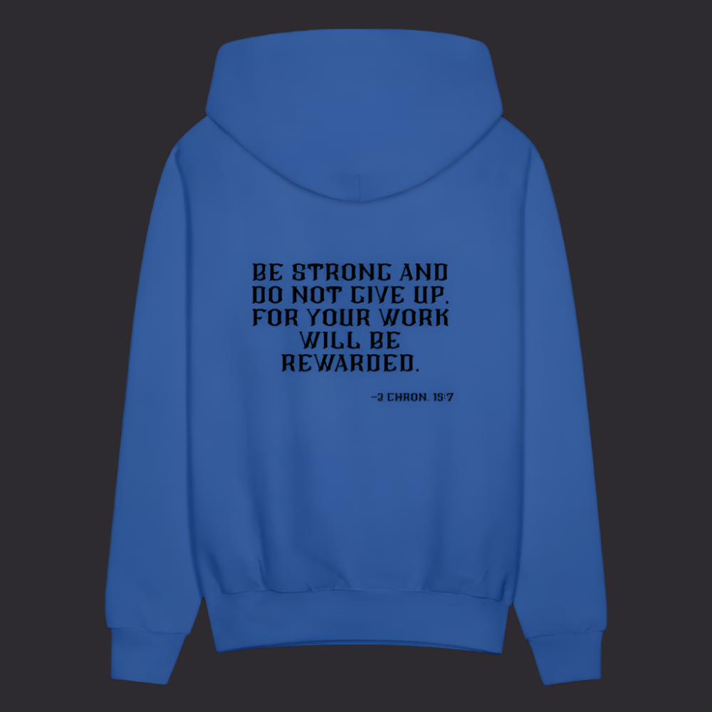 'Be Strong' Royal Blue Hoodie Survive Collection - royal blue