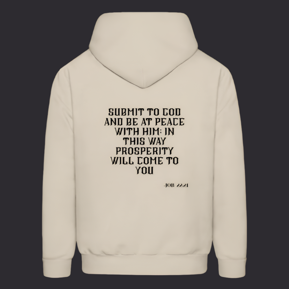 'Submit to God' Sand Color Hoodie Strive Collection - Sand