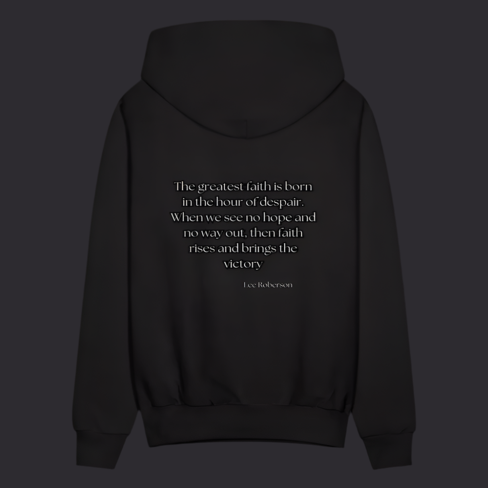 'The Greatest Faith' Classic Black Hoodie Survive Collection - black