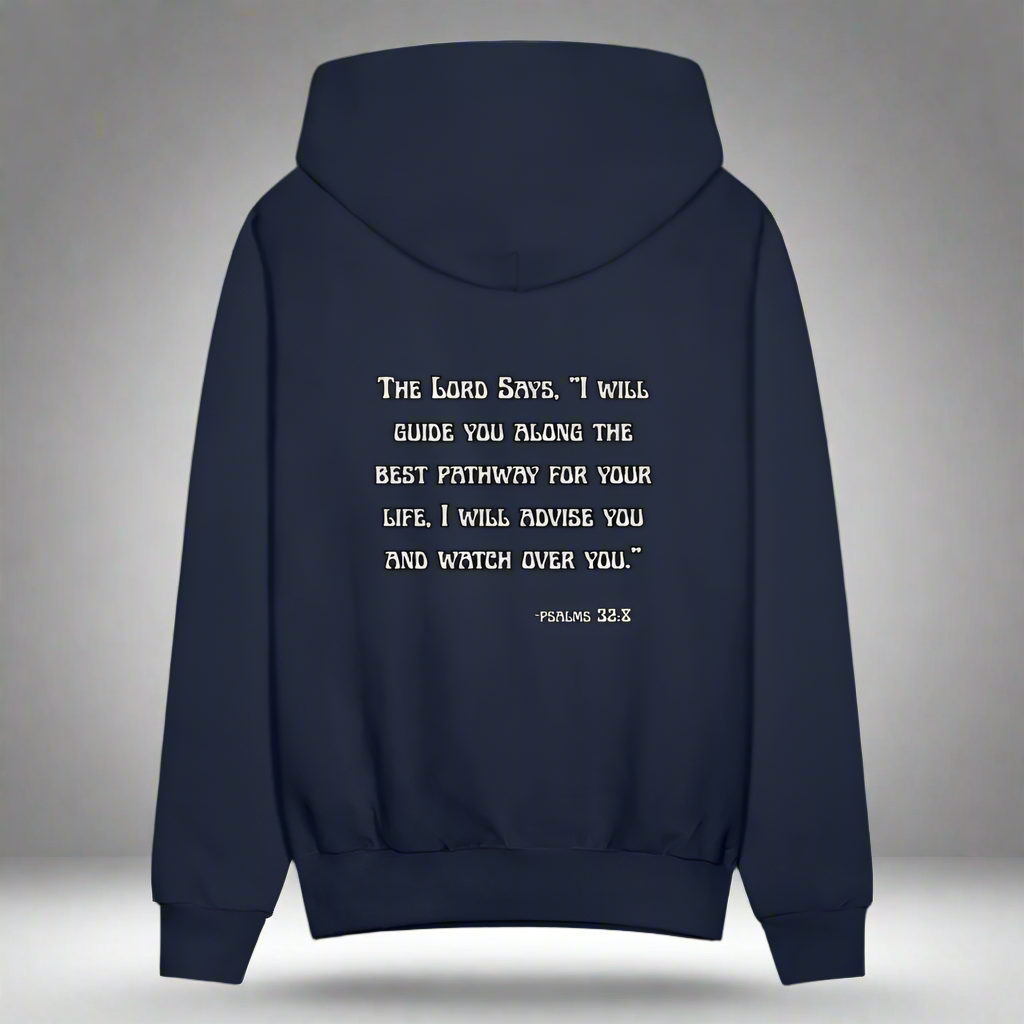'I will guide you' Navy Blue Hoodie Thrive Collection - navy
