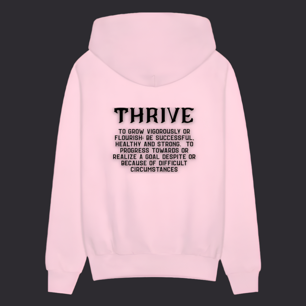Pk Thrv Boyz N The Hoodies Pink Thrive Hoodie - pale pink