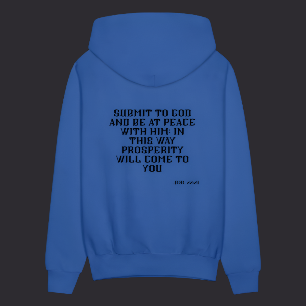 'Submit to God' Royal Blue Hoodie Strive Collection - royal blue