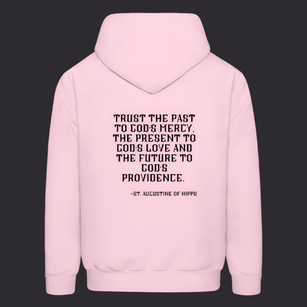 'Trust the Past' Pink Hoodie Thrive Collection - pale pink