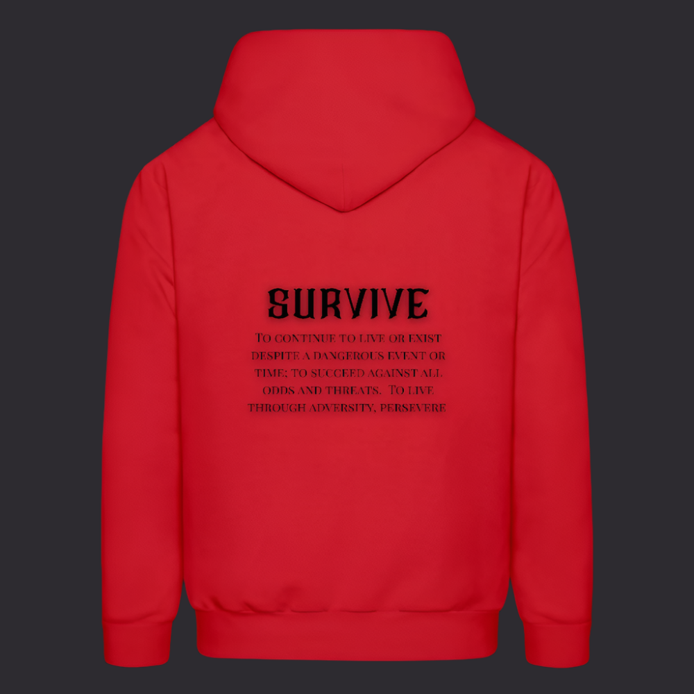 Boyz N The Hoodies Red Survive Hoodie - red