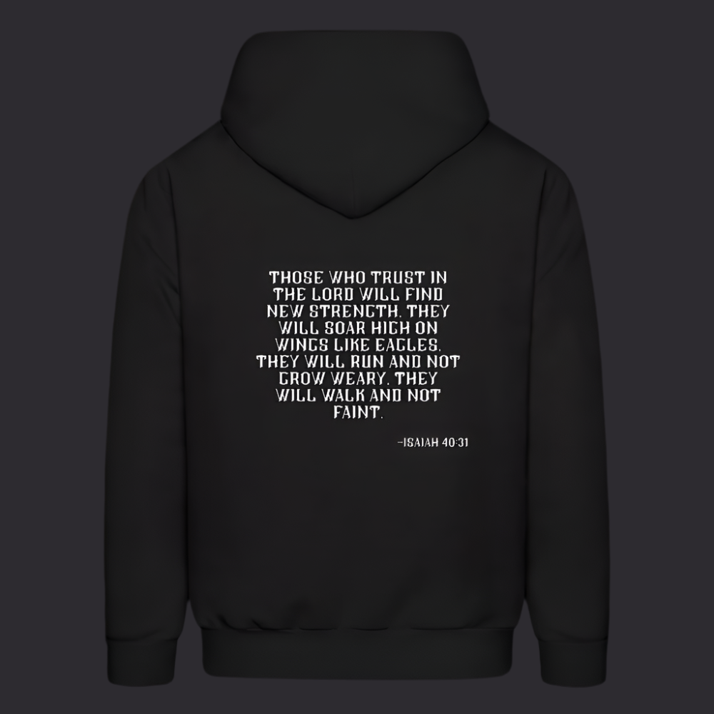 'Trust in the Lord' Classic Black Hoodie Strive Collection - black