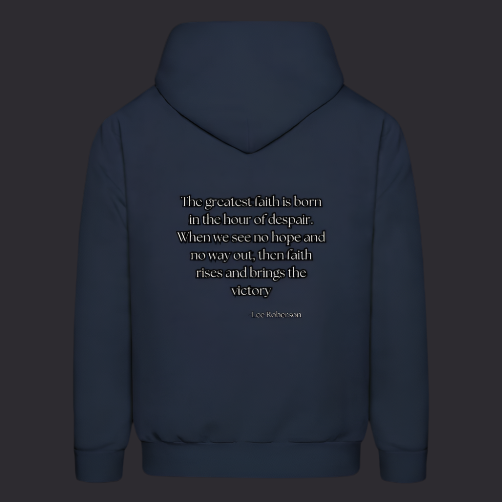 'The Greatest Faith' Navy Blue Hoodie Survive Collection - navy