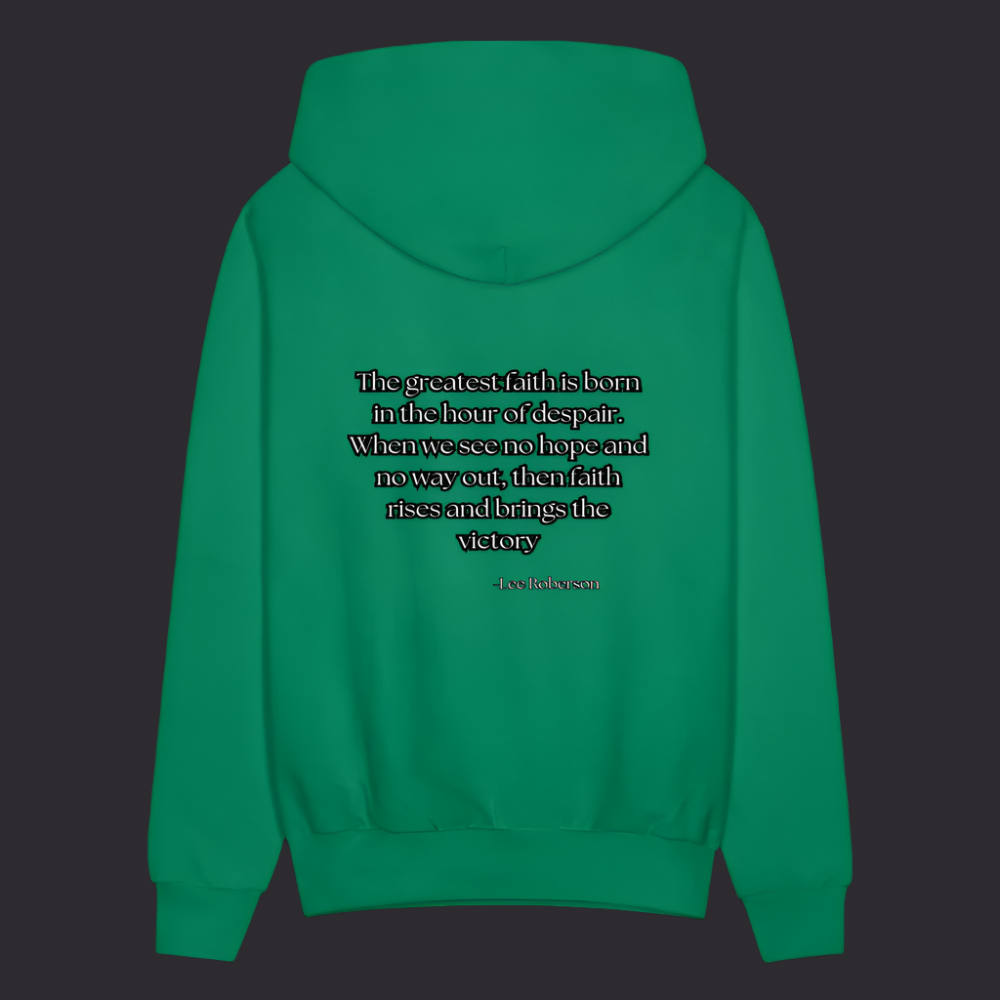 'The Greatest Faith' Kelly Green Hoodie Survive Collection - kelly green