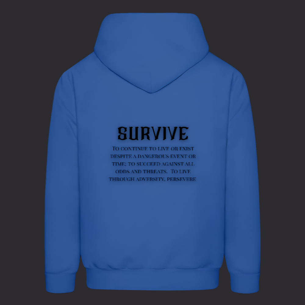 Boyz N The Hoodies Royal Blue Survive Hoodie - royal blue