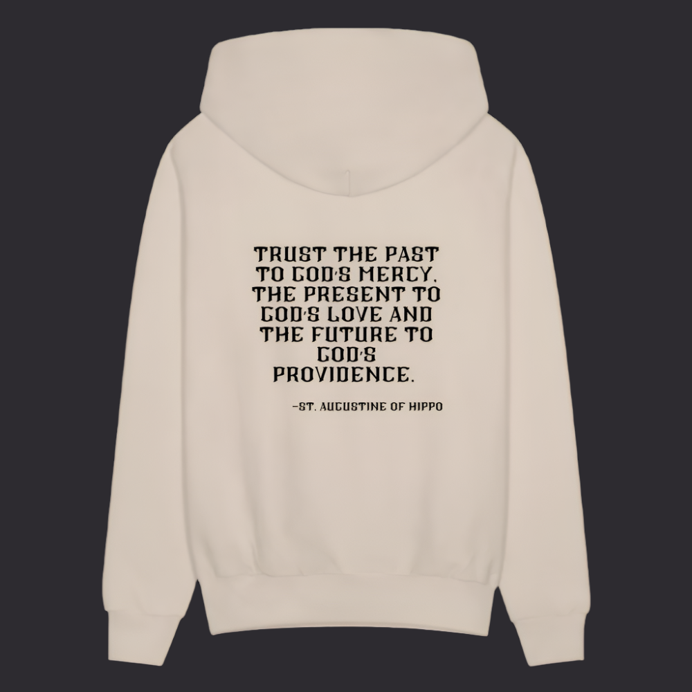 'Trust the Past' Sand Color Hoodie Thrive Collection - Sand