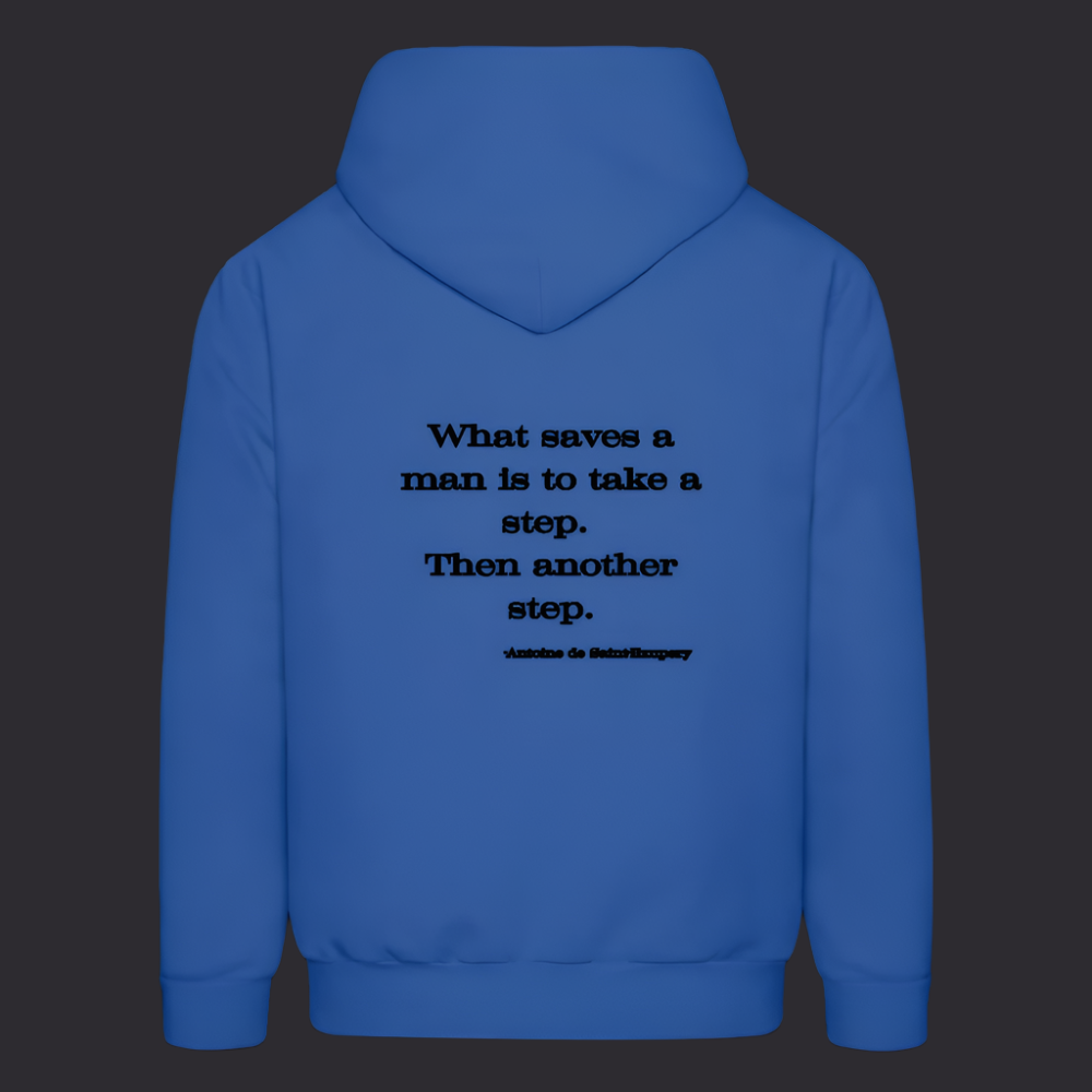 'What saves a man' Royal Blue Hoodie Survive Collection - royal blue