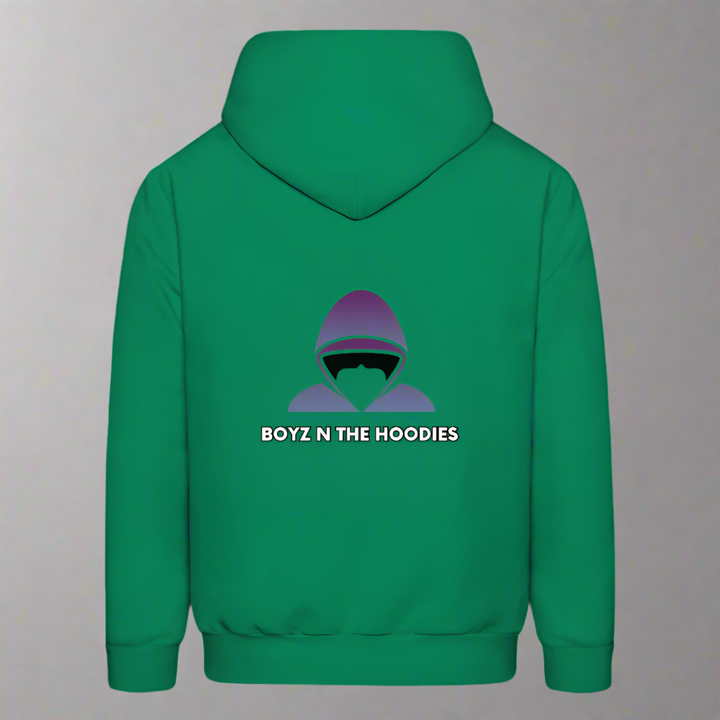 Boyz N The Hoodies Motto Kelly Green Hoodie Classic Design - kelly green