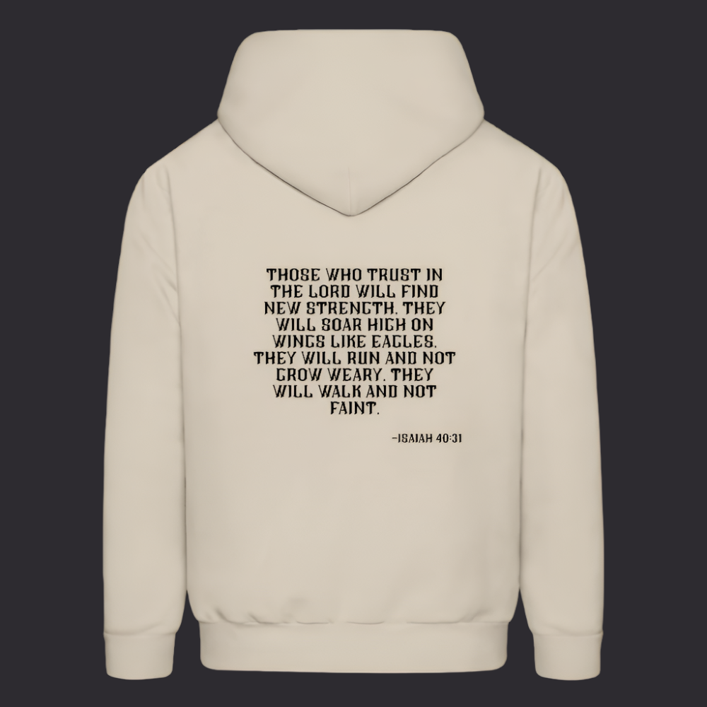 'Trust in the Lord' Sand Hoodie Strive Collection - Sand