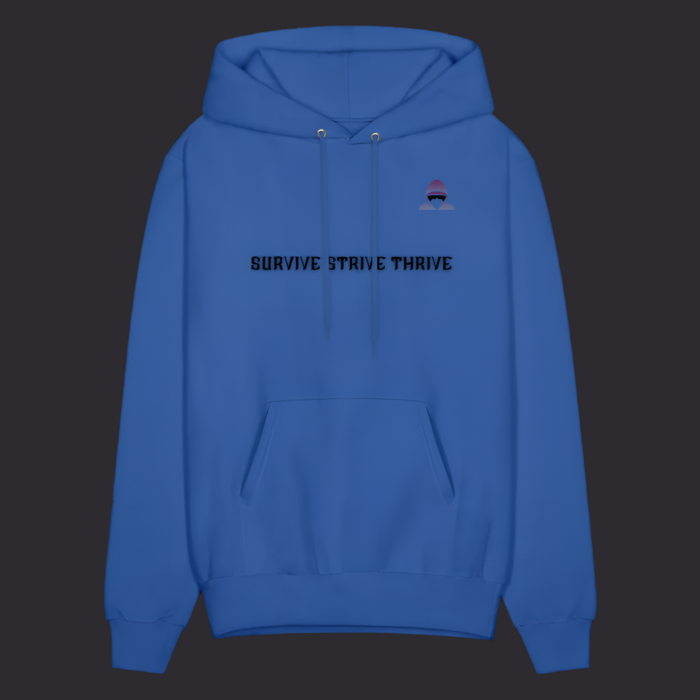 Boyz N The Hoodies Motto Royal Blue Hoodie Classic Design - royal blue