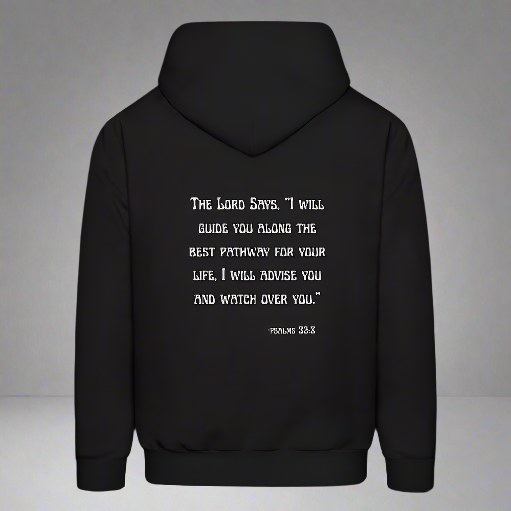 'I will guide you' Classic Black Hoodie Thrive Collection - black