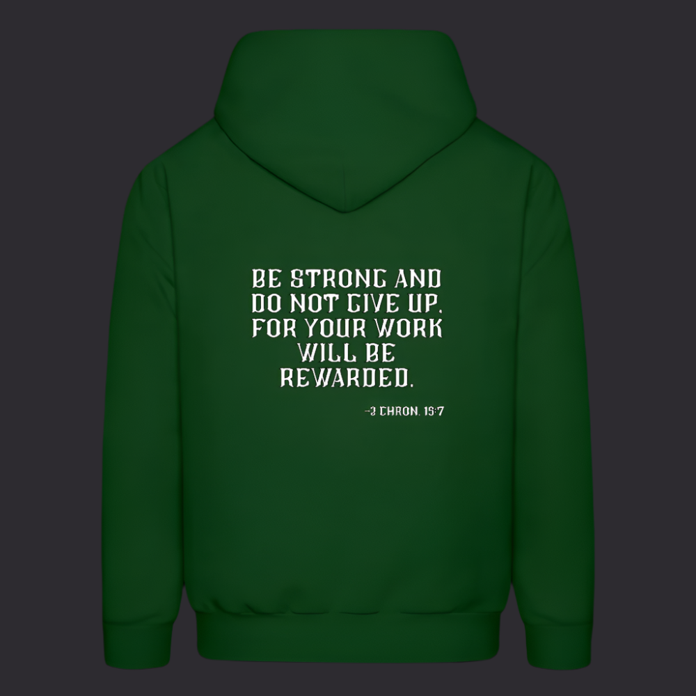 'Be Strong' Forest Green Hoodie Survive Collection - forest green