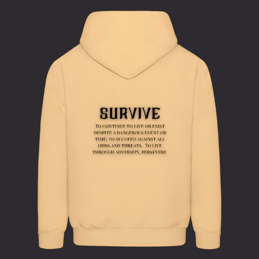 Boyz N The Hoodies Light Gold Survive Hoodie - light gold 