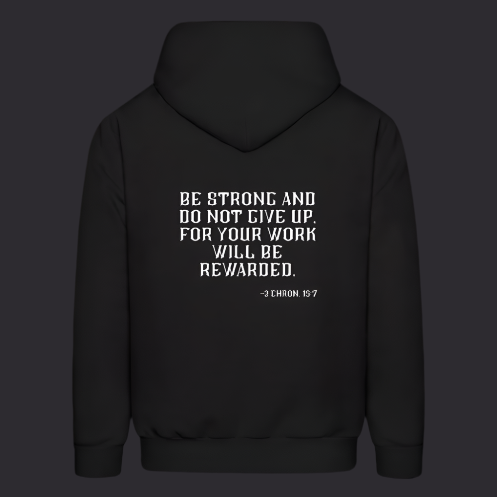 'Be Strong' Classic Black Hoodie Survive Collection - black