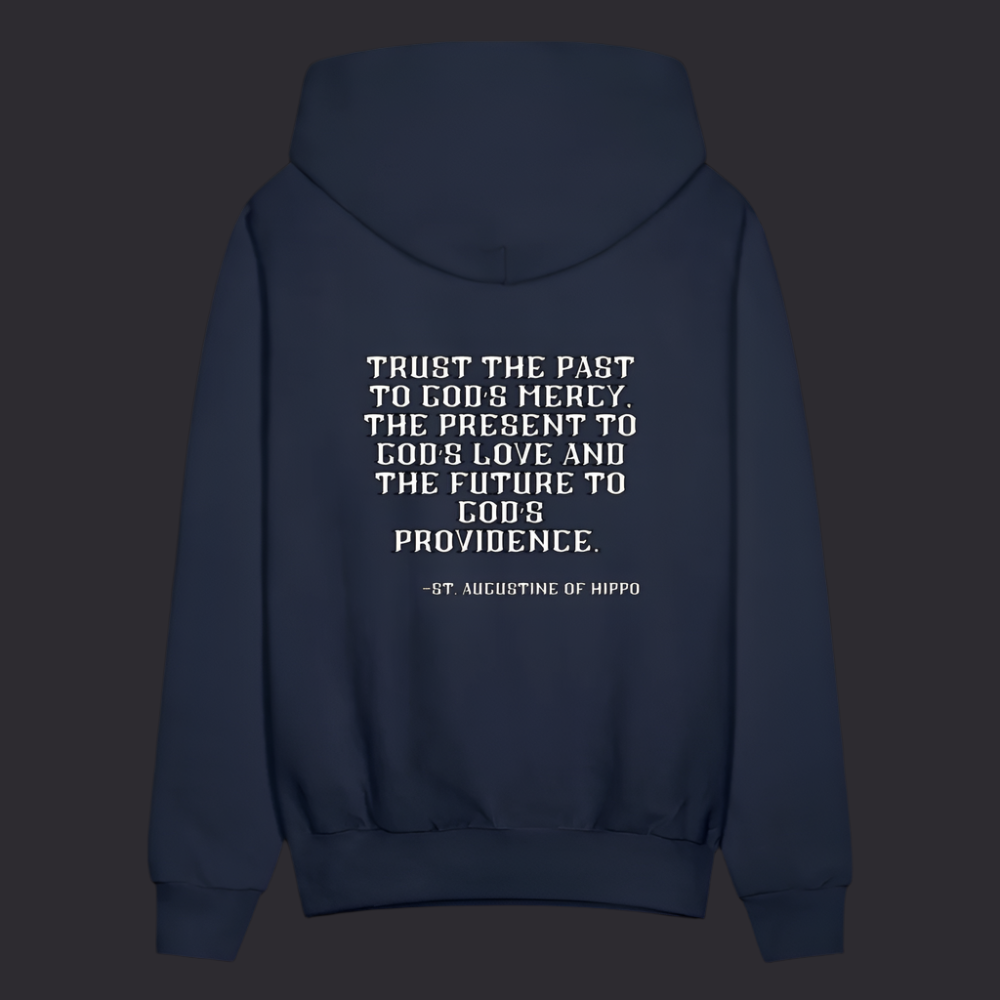 'Trust the Past' Navy Blue Hoodie Thrive Collection - navy