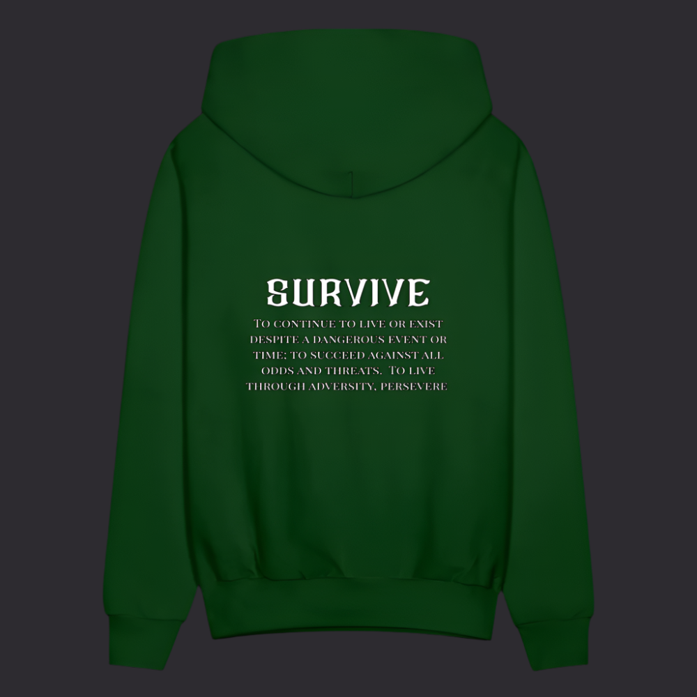 Boyz N The Hoodies Forest Green Survive Hoodie - forest green