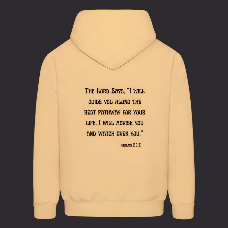 'I will guide you' Hoodies - Light Gold